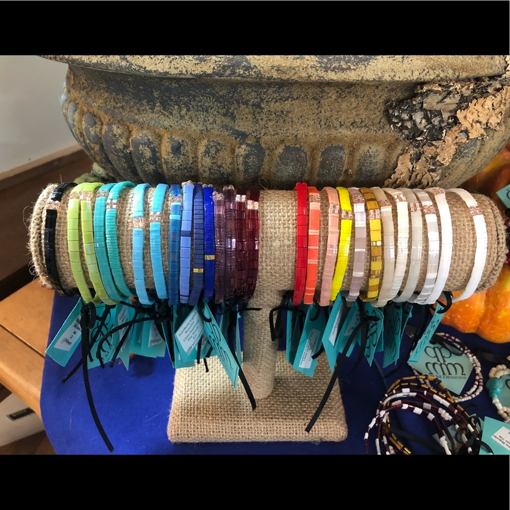 Handbeaded “Northern Lights” Bracelets
